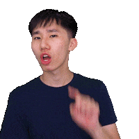 asian thumbs up Sticker