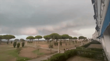 Lightning and Heavy Storms Strike South of France