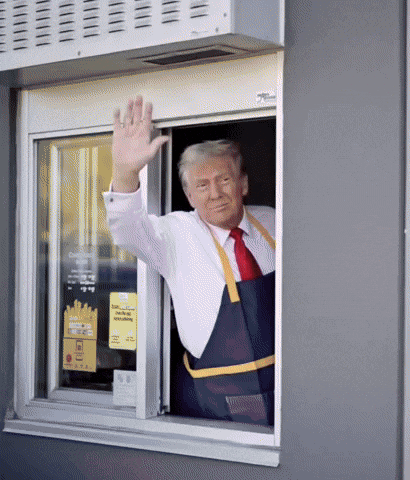 Donald Trump Mcdonalds GIF by Respective