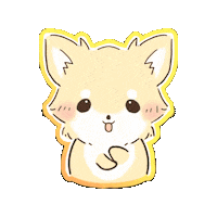 Nozomiru love happy dog pretty Sticker