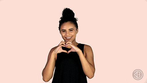 heart hands GIF by Beautycon