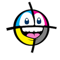 Smirk Printing Sticker by PrintMyStuff.com