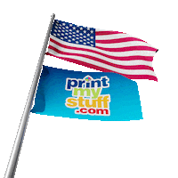 Fourth Of July America Sticker by PrintMyStuff.com