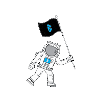 Astronaut Sticker by Becreative Marketing