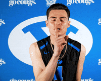 Sport Shut Up GIF by BYU Cougars