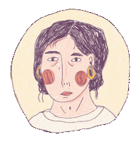 Girl Illustration Sticker