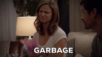couch garbage GIF by truTV’s I’m Sorry