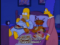 homer simpson eating GIF