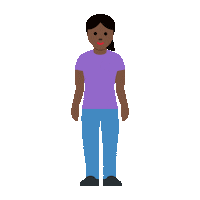 emojivid woman emoji standing emojivid Sticker