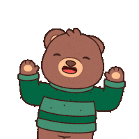 Teddy Bear Dancing Sticker by BEARISH