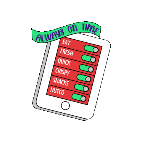 PositiveBrands phone snacks alarm nutco Sticker
