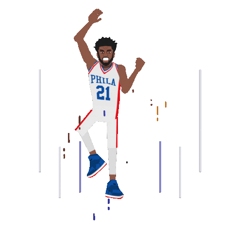 Philadelphia 76Ers Basketball Sticker by SportsManias