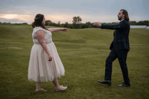 magangilliland giphygifmaker wedding spin groom GIF