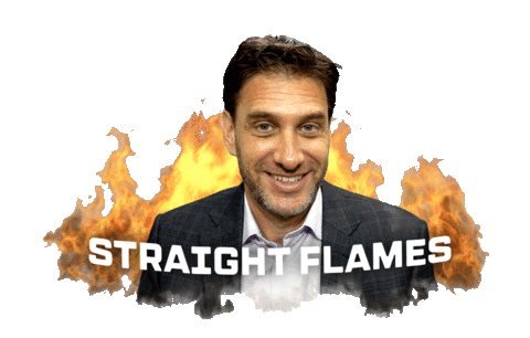 sport fire Sticker by ESPN