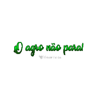 theutech oagronaopara o agro não para mesa verde mesaverde Sticker