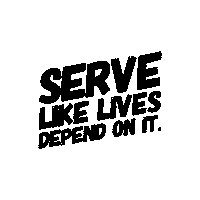 Jesus Serve Sticker by Trinity Anderson