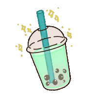renfuruka drink boba greentea renfuruka Sticker