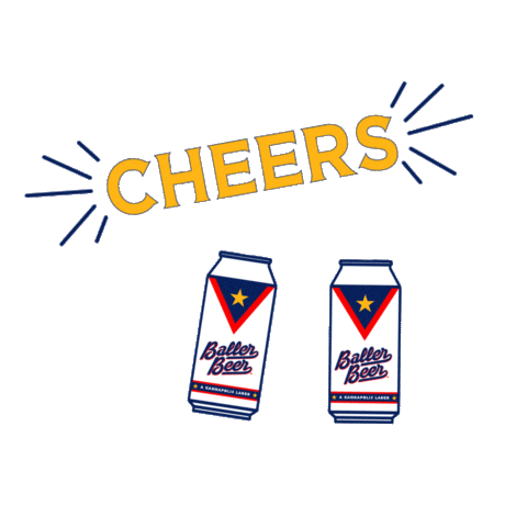 Beer Drinking Sticker by Cannon Ballers
