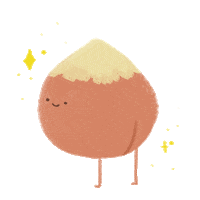 kwibuki sparkle butt peach kwibuki Sticker