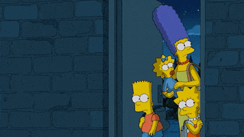 The Simpsons Goodbye GIF by AniDom