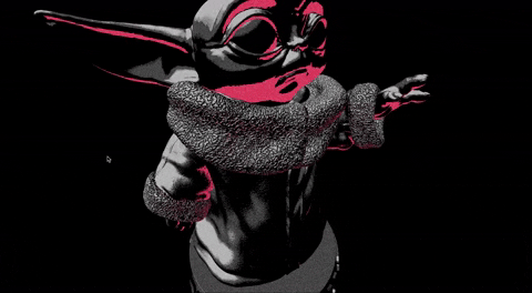 gendelprete giphygifmaker starwars babyyoda shader GIF