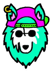 Dog Party Sticker by Tarver