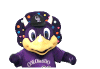 Mascot Dinger Sticker by Colorado Rockies