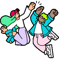 Happy Friends Sticker by shicogi