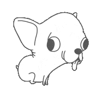 Dog Chihuahua Sticker by godgwawa