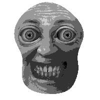 black and white smile Sticker by Colin Raff
