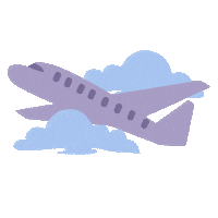 Flying Air Travel Sticker