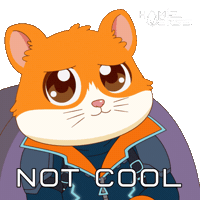 Sad Not Cool Sticker by Hamieverse