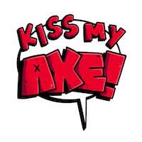 Kiss My Ass Art Sticker by Tribe Gaming