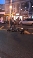 Bystander Describes Moment Bike Patrol Officers and Government Worker Hit by Pickup