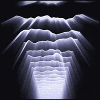 glow black and white GIF by Erica Anderson
