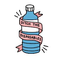 Activistickers earth bottle sustainable environment Sticker