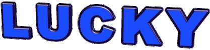 lucky text Sticker