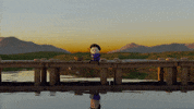 Gone Fishing Art GIF