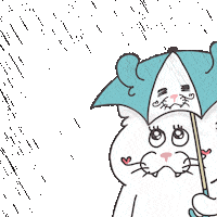 Rain Raining Sticker