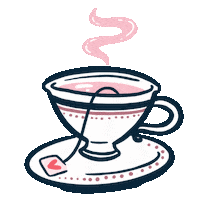 entrelacoestudio tea planner cha quarentena Sticker