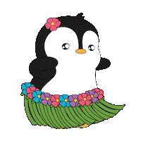 Happy Hula Hula Sticker by Pudgy Penguins