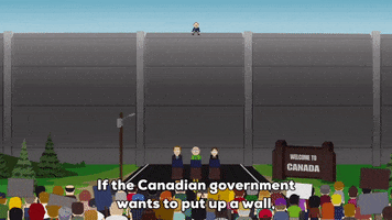 canada wall GIF by South Park 