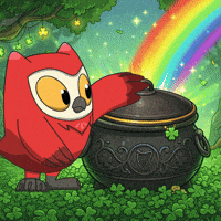 St Patricks Day Rainbow GIF by birb