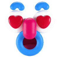 In Love Wow Sticker by Grand Chamaco