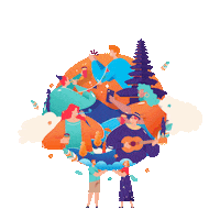 Happy Party Sticker by Alterra Bills