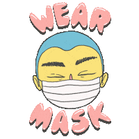 renatascabrera 2020 mask quarantine facemask Sticker