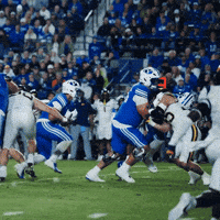 Byu Football Running GIF by BYU Cougars