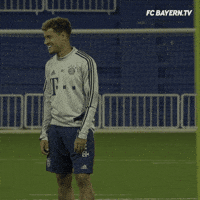 Happy Champions League GIF by FC Bayern Munich