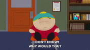 confused eric cartman GIF by South Park 