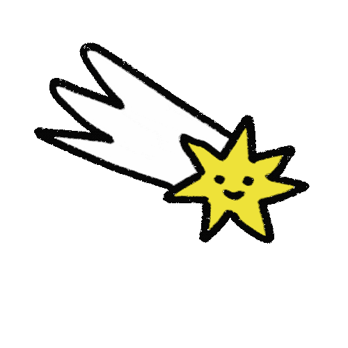 Happy Shooting Star Sticker